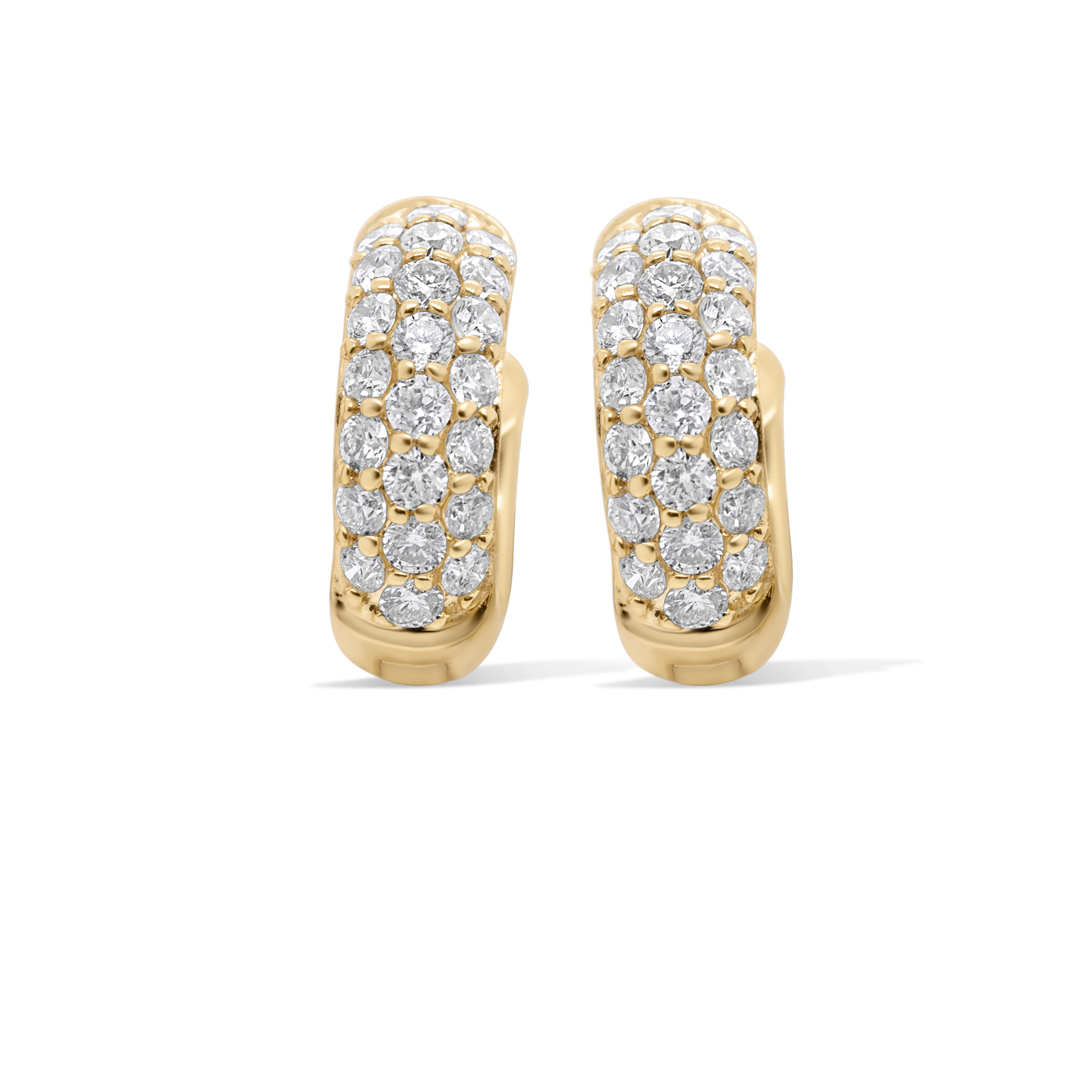 Diamond Hoop Earrings 0.46 ct. 10K Yellow Gold